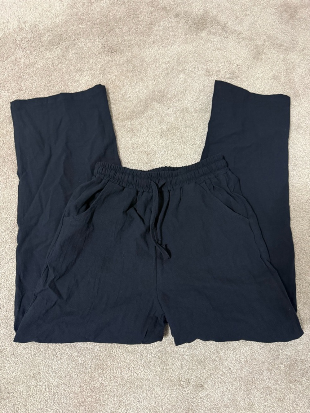 Black Drawstring Lounge Pants